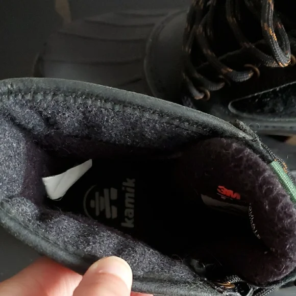 Kamik Women's Black Winter Vegan Water Resistant Boots with Stitching Size 6 - Picture 7 of 13